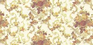 Dollhouse Miniature Wallpaper, Roosevelt Rose, Yellow